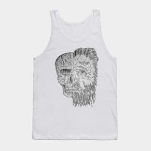 The old man and the skull Tank Top